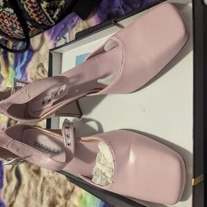 Rasolli Light Pink Heeled Shoes